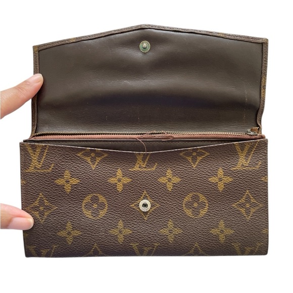 Louis Vuitton Classic Brown Monogram Wallet w COA - Picture 7 of 12